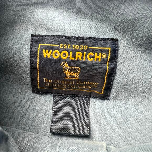 Woolrich Men's Chamois Blue Flannel Button Down Shirt Size XL - Picture 5 of 7